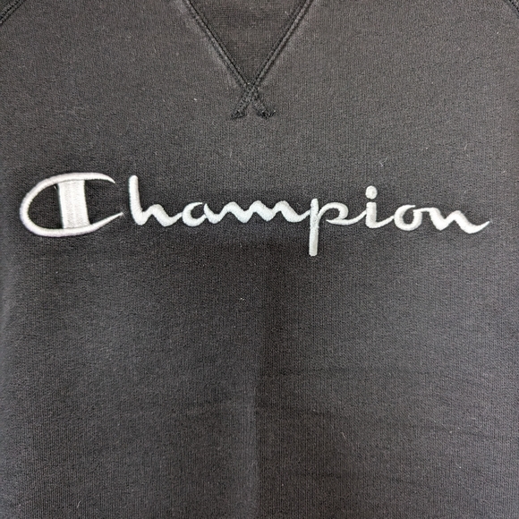 Champion Black Long Sleeve Sweatshirt - S - Picture 2 of 6